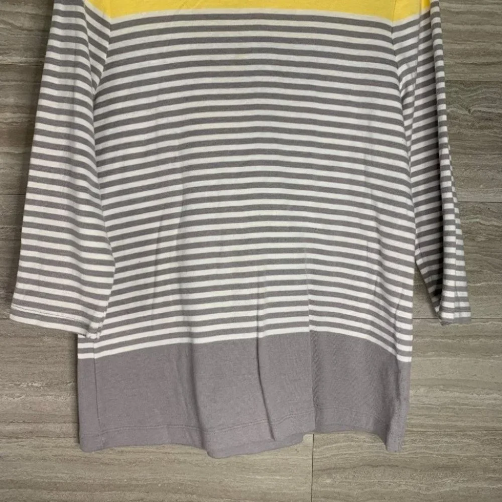 Women’s Croft & Borrow Striped 3/4 Sleeve Blouse - Picture 2 of 7